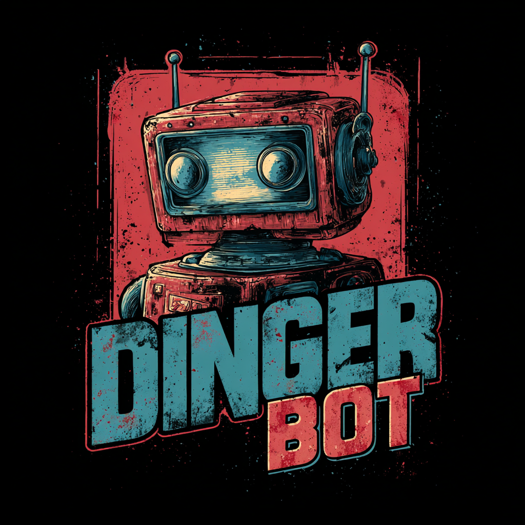 Dinger Bot robot logo